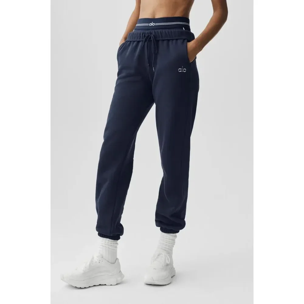 Alo Accolade Sweat Pant - Navy XXS